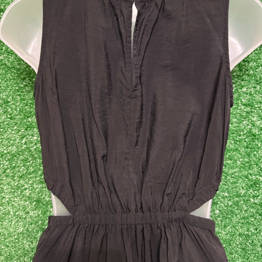 Gap Side Tie Cutout Black Sleeveless Dress Boho Chic Summer Casual XXS - Picture 8 of 14